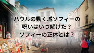 ハウルの動く城ソフィーの呪いはいつ解けた？ソフィーの正体とは？